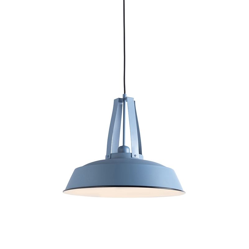 Vintage hanglamp blauw rond 43cm - Living