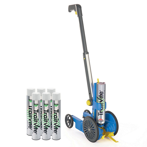 Applicateur marquage TraitVite à roues + 6 aérosols peinture blanche