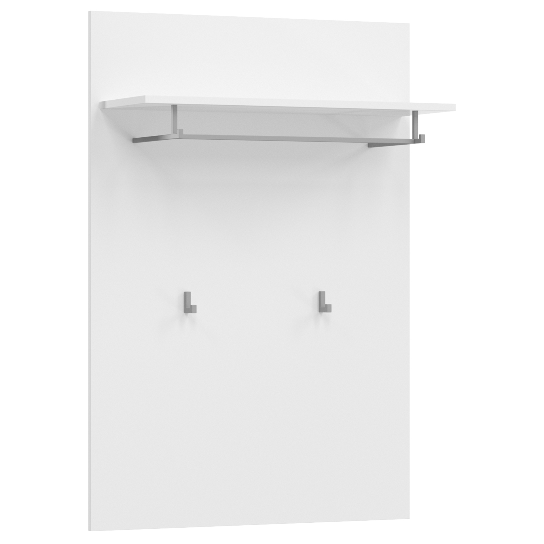 Garderobenpaneel TORINO - weiß - mit Hutablage - 110 cm