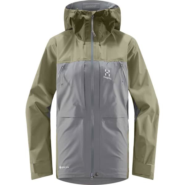 Veste ski de randonnée HAGLÖFS VASSI TOURING GTX JACKET W CONCRETE/THYME GREEN