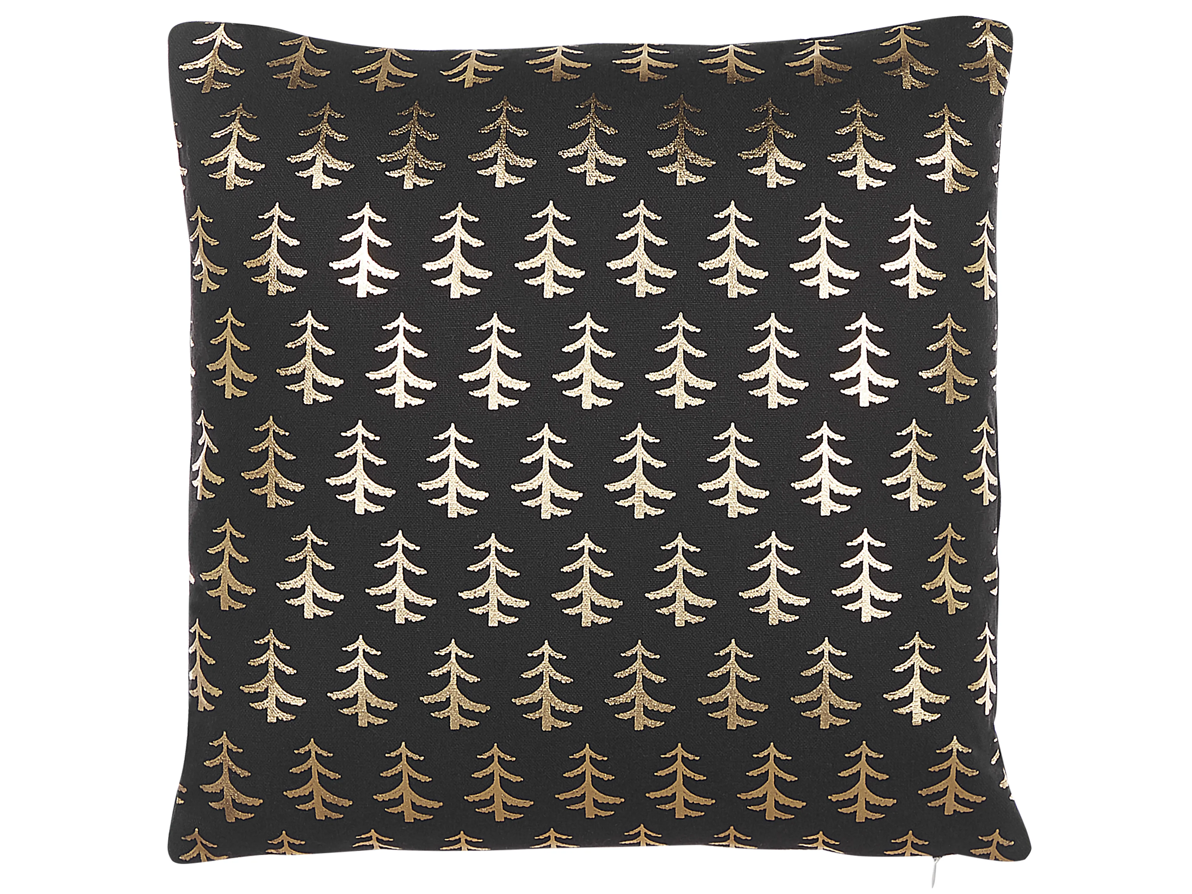 Set van 2 sierkussens LEROY Katoen 45 x 45 cm Zwart kerstmotief