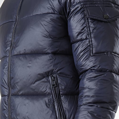 Doudoune Capuche Bleu Marine