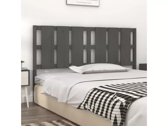 Tête de lit Gris 165,5x4x100 cm Bois massif de pin