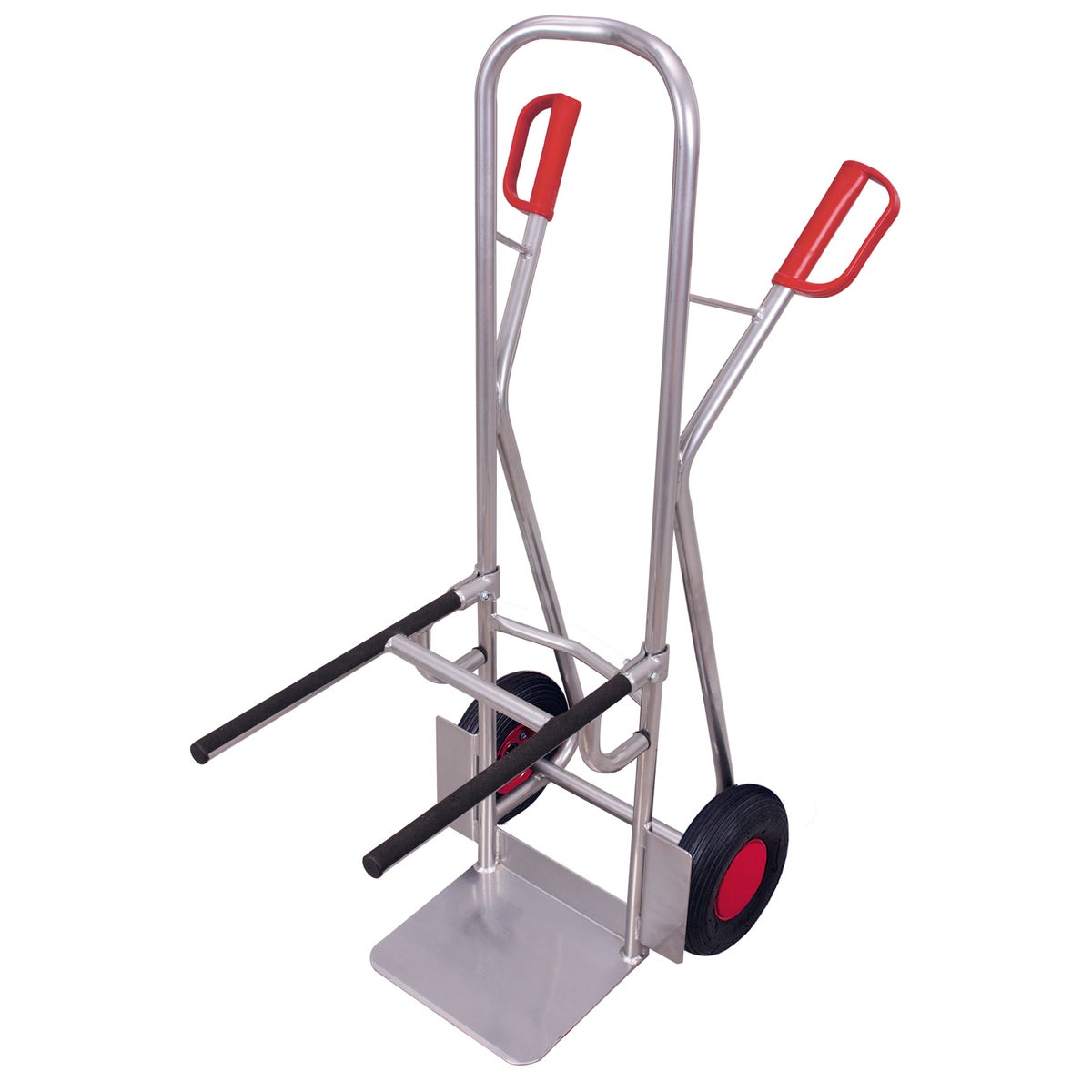 VARIOfit stoeltrolley van aluminium, draagvermogen 250 kg, luchtbanden
