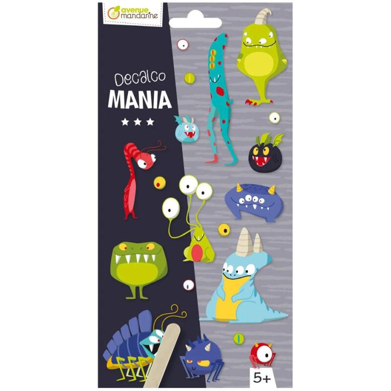 Decalco' Mania, Monstres - Multicolore