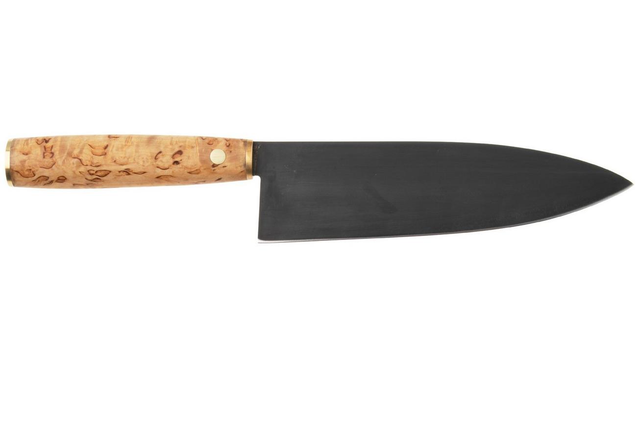 Roselli Gyuto Chef Knife R770 Carbon Steel, Curly Birch, koksmes, 19.5 cm
