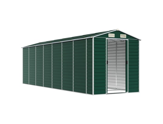VIDAXL - Abri de jardin vert 191x640x198 cm acier galvanisé