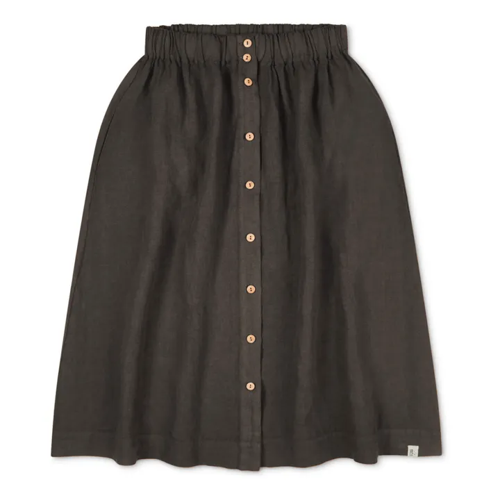 Matona Jupe Midi Lin | Noir