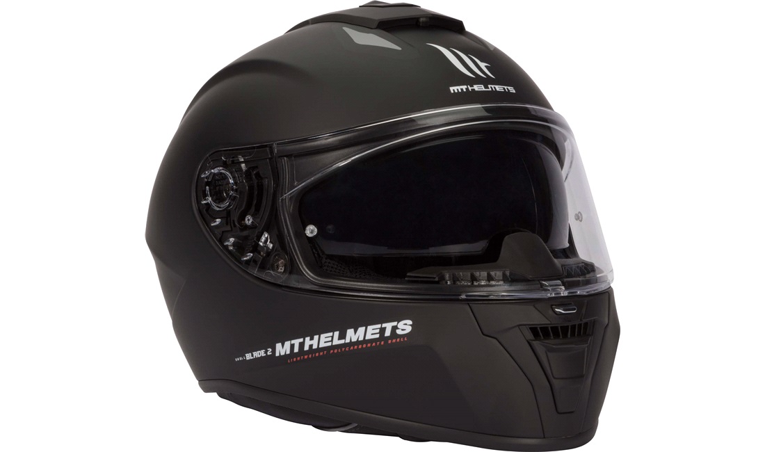 Styrthjelm fullface m/solbrille MT Blade2 SV matsort str. XL