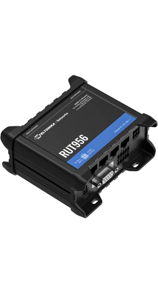 Teltonika DSL/WLAN Module RUT956 Industrieller Mobilfunk-Router Schwarz