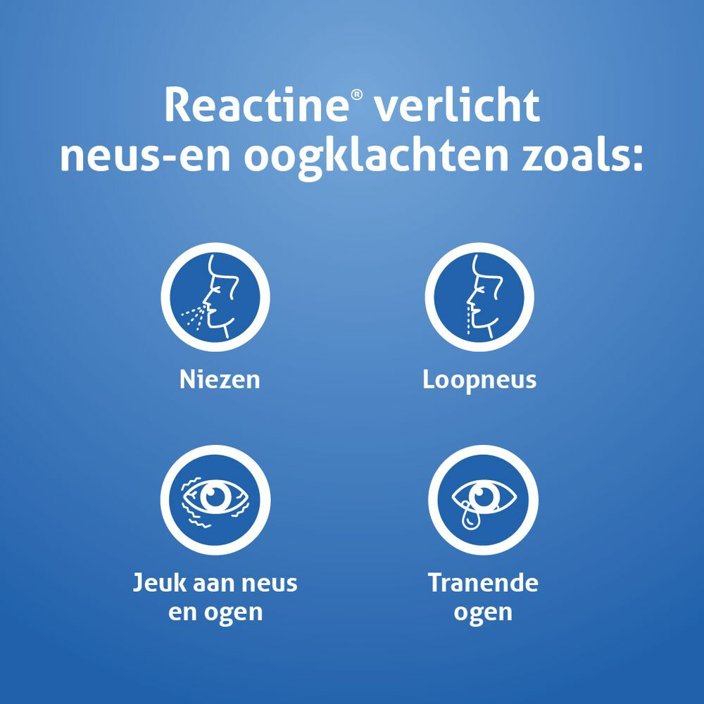 Reactine Hooikoorts 10mg21 tabletten