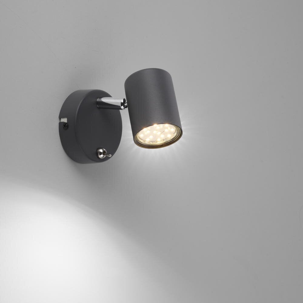 Tarik LED wandlamp in antraciet, 5W, 380lm, GU10