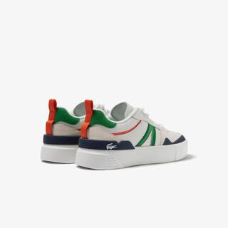 Sneakers L002 femme en cuir et mesh Sneakers - Blanc - Lacoste - Femme