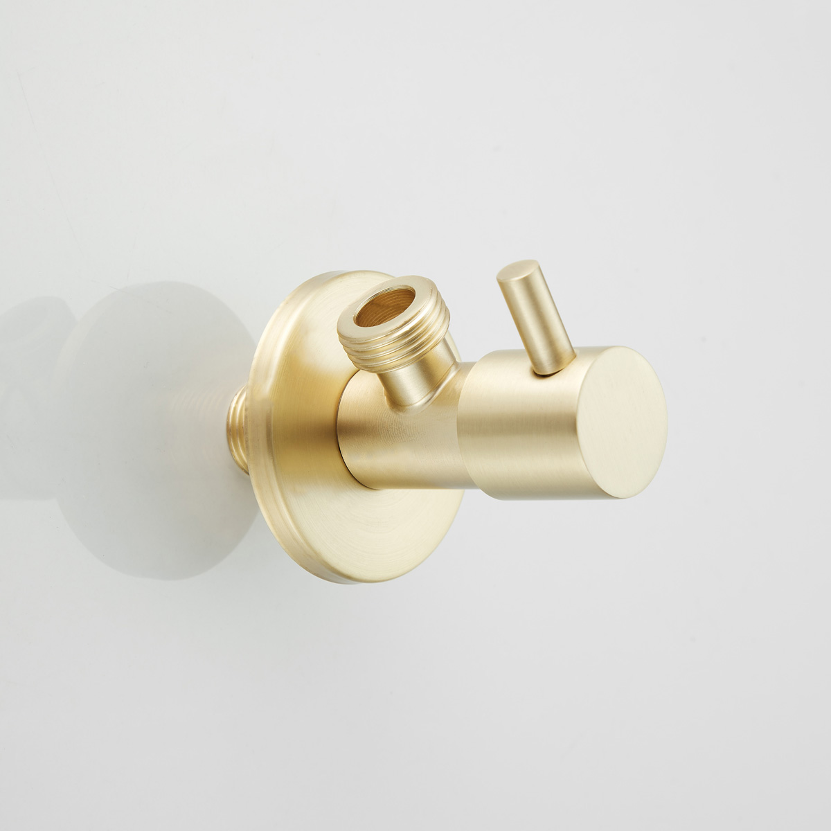Saniclear Brass hoekstopkraan 1/2 x 1/2