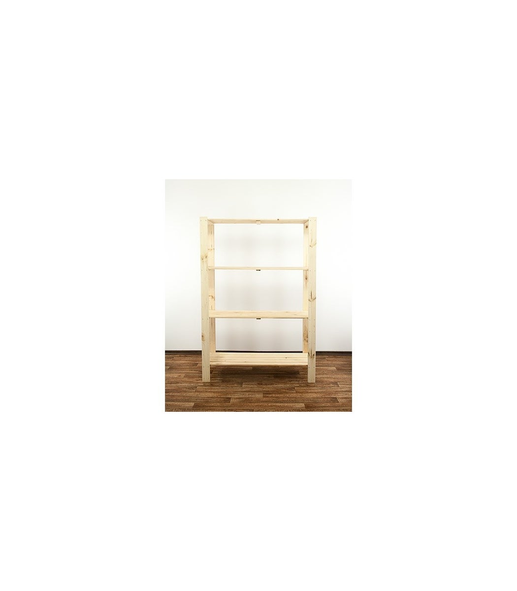 PROREGAL Houten Plank Woodland HxBxD 166,4 x 120 x 50 cm Plankbelasting 100 kg 4 planken Grenenhout Naturel