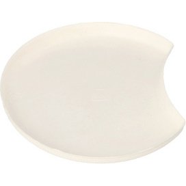 Assiette en canne à sucre 'pure', demi-lune, 12