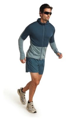 Polaire Icebreaker Merino 200 Realfleece Descender Bleu