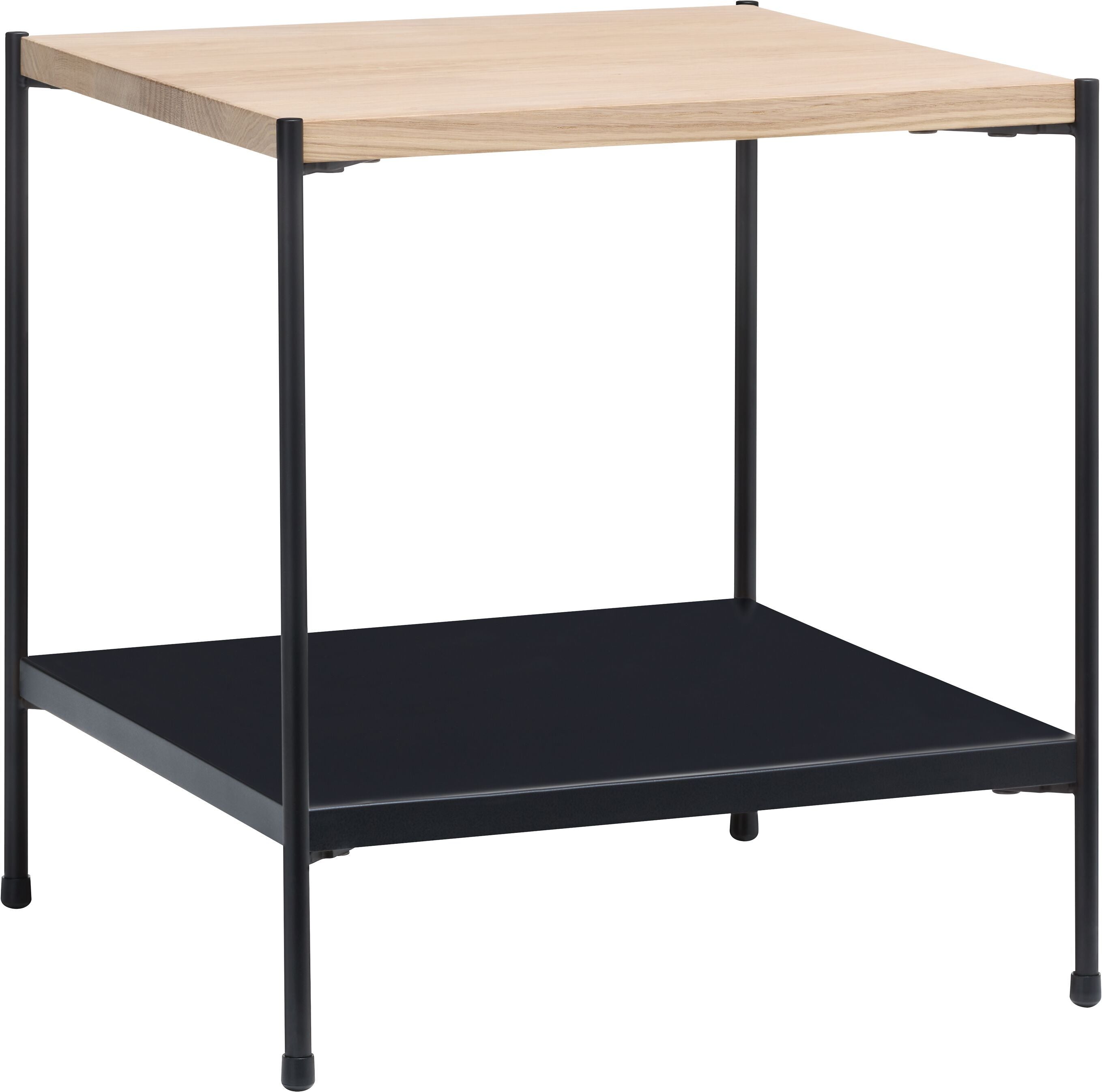 MALA Nachttisch - Eiche weiss / B: 40.0 cm x T: 40.0 cm x H: 43.0 cm