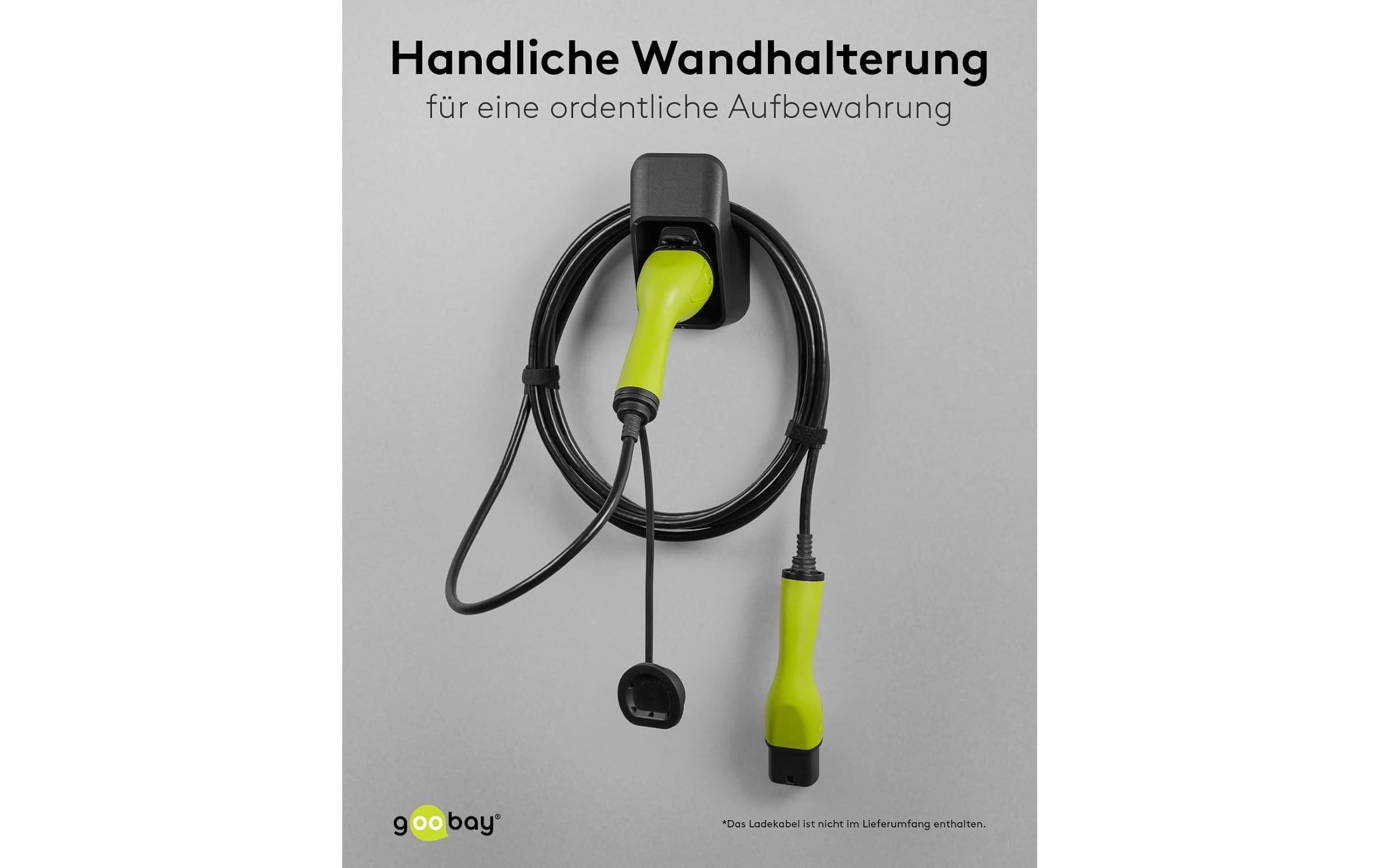 Wandhalterung mit Kabelablage für Ladekabel Typ-2Kabel-Wandhalterung für Typ-2 Elektrofahrzeug-Ladekabel