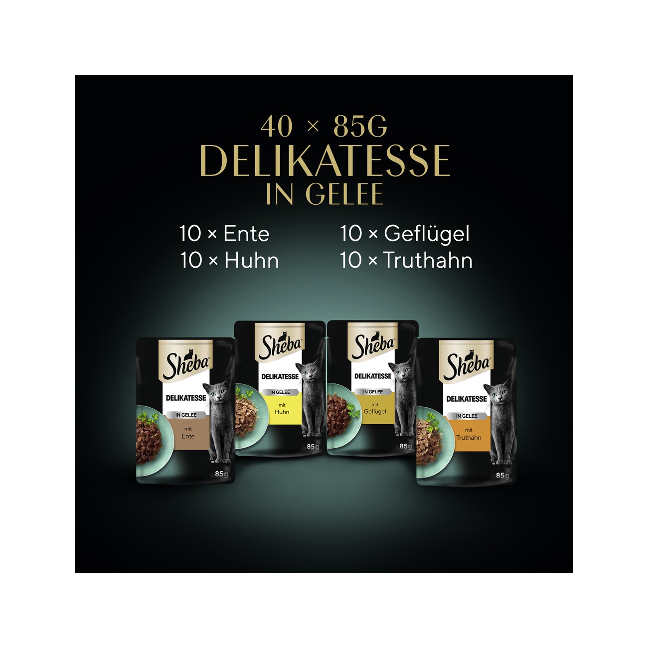 Sheba Delikatesse in Gelee 40x85g