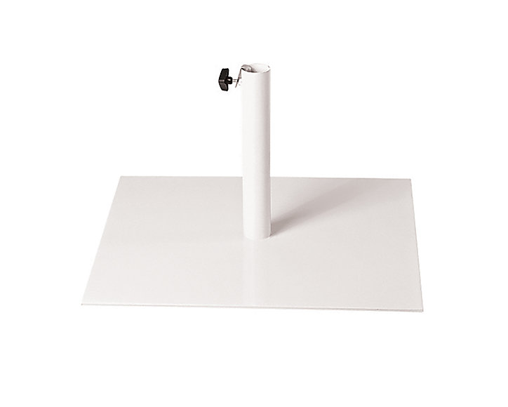 Pied de parasol FLAT acier laqué blanc