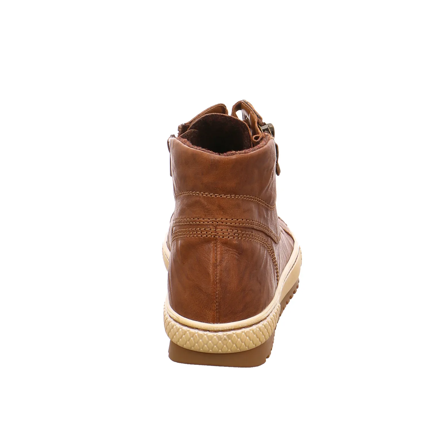 GABOR Mid Cut Sneaker Cognac Leder  mit Wechselfussbett