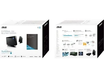 ASUS BW-16D1H-U PRO - Disk drev - BD-RE - 16x2x12x - SuperSpeed USB 3.0 - ekstern - sort