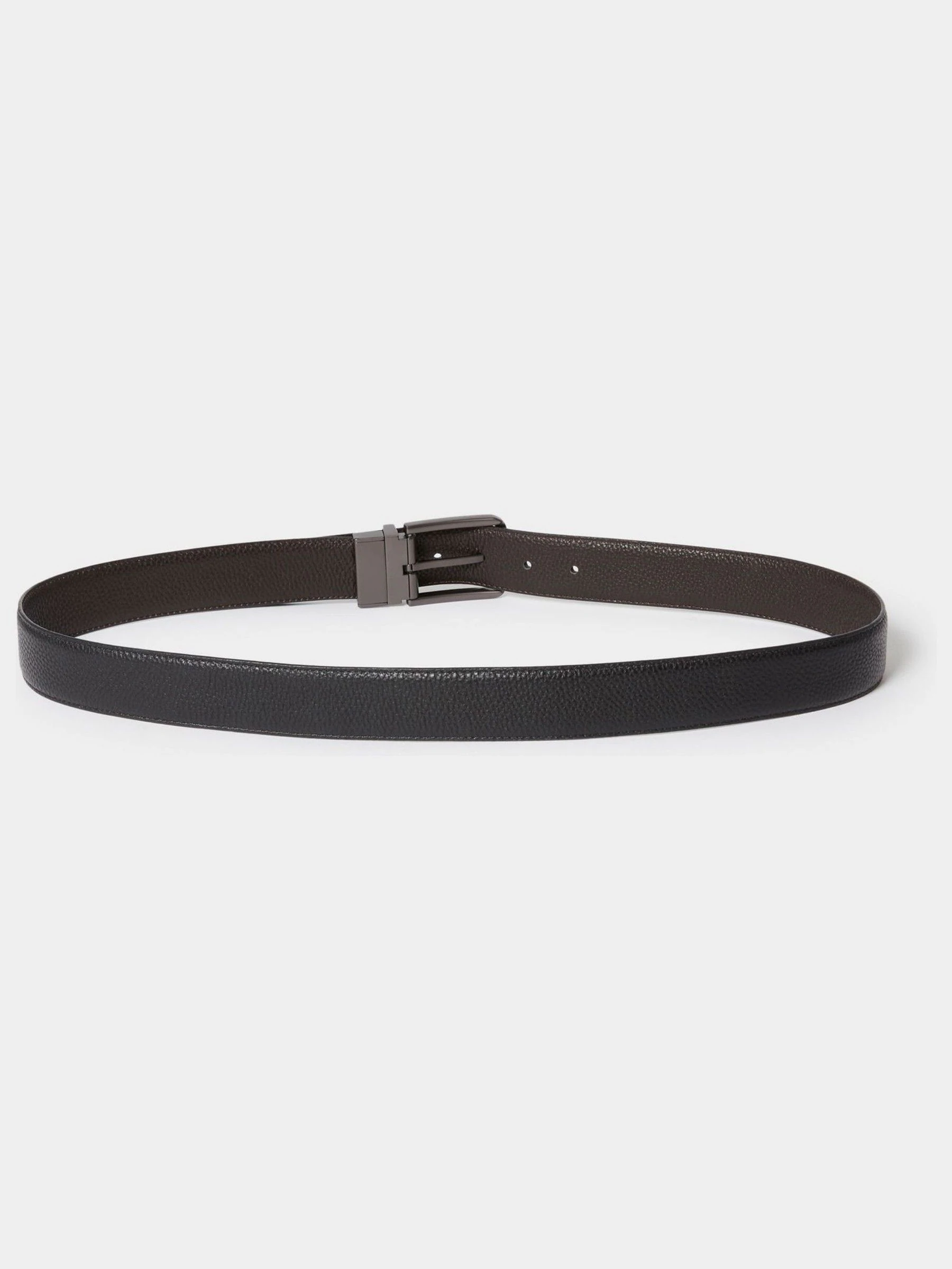 Osprey London The Reversible Leather Black Belt