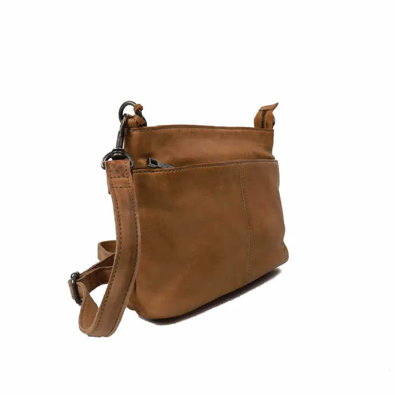 BEAR DESIGN Umhängetasche Taupe Leder
