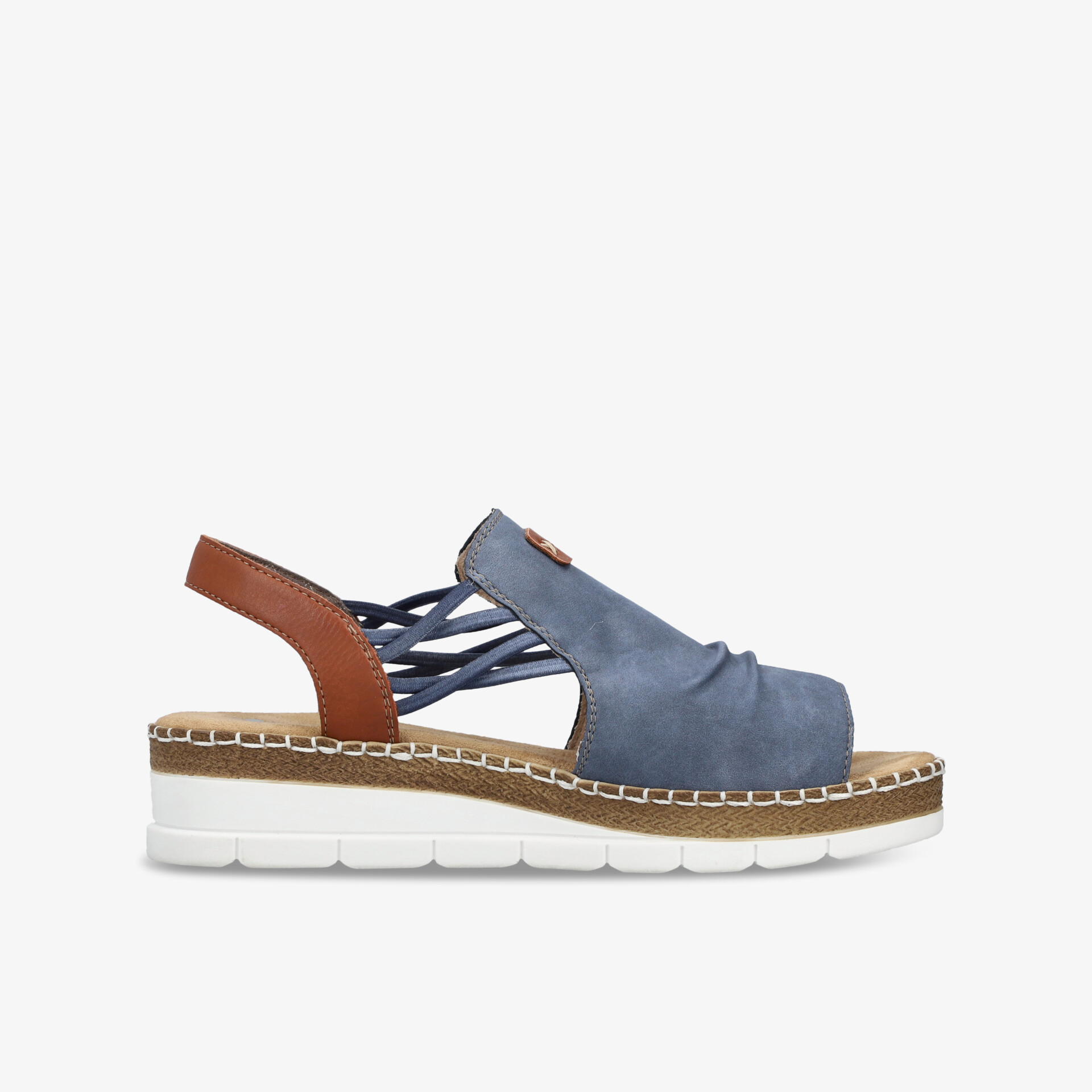 rieker Damen Keilsandalen blau