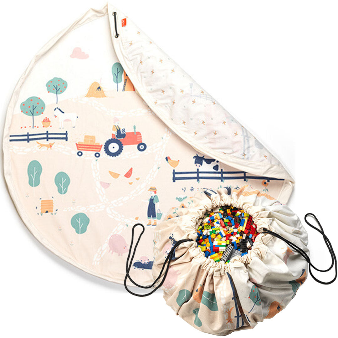 play&go speelkleed en opbergzak noomad - farm