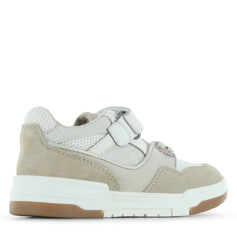 Shoesme wit met beige sneaker Microfiber leer, Suède | Meisjes schoenen