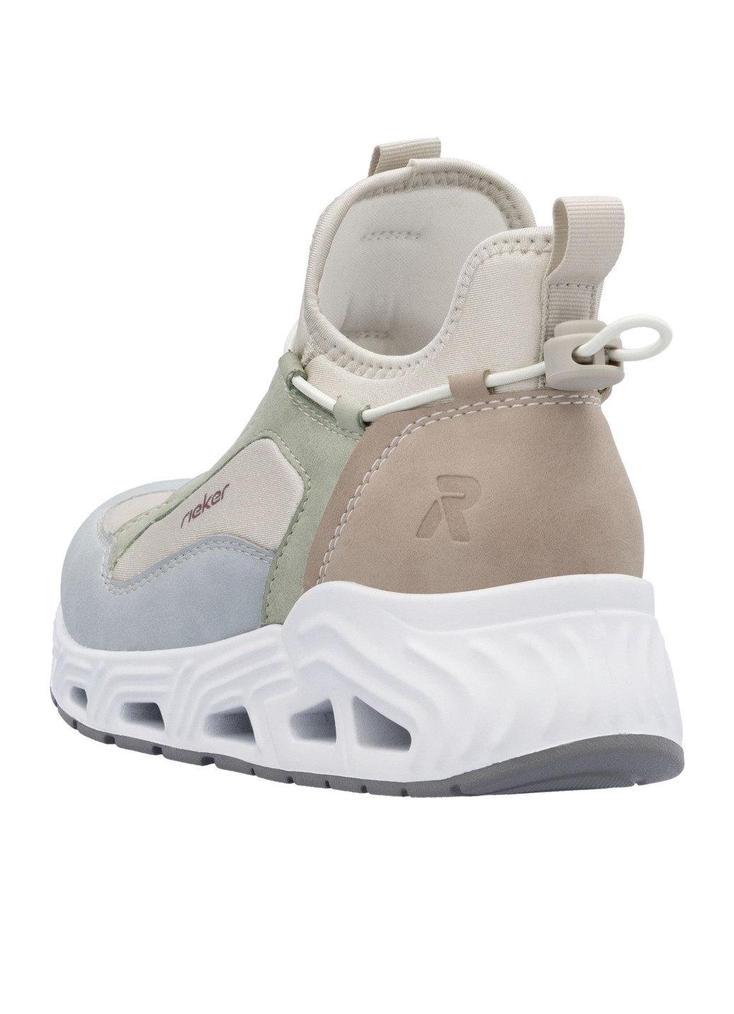 Rieker Bootie aus Nubuk-Synthetik und elastischem Textil