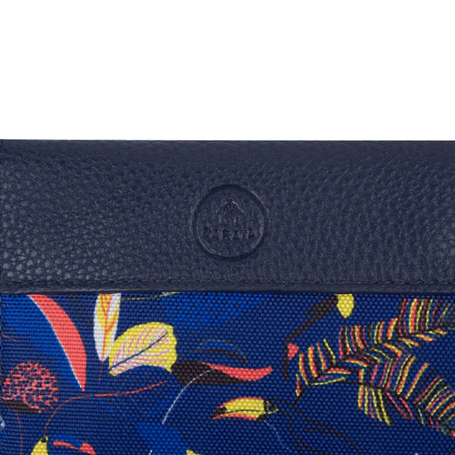 Porte-cartes Machu Picchu bleu marine