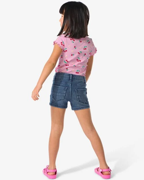 short jean enfant bleu moyen