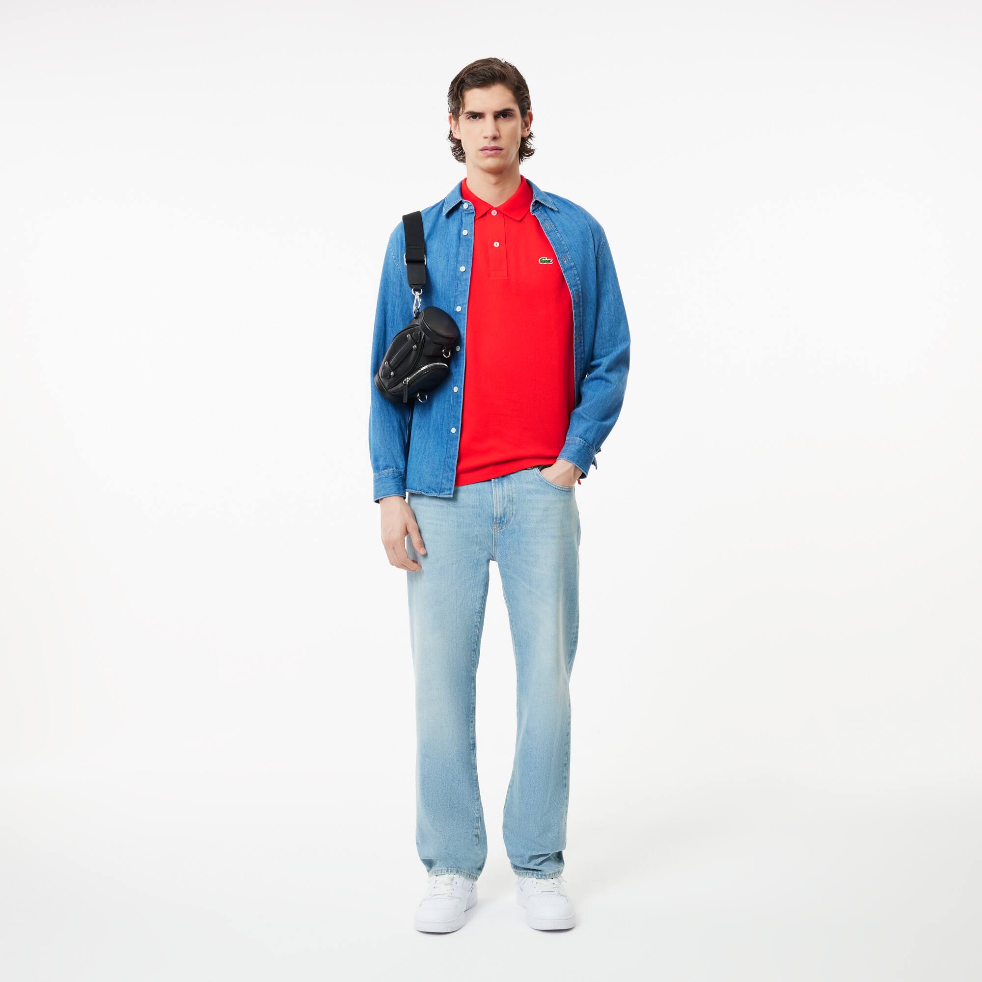 Original L.12.12 Poloshirt aus Petit Piqué Kurze Ärmel - Rot - Lacoste - Herren