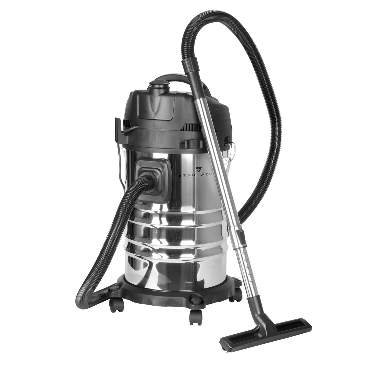 STAHLWERK stofzuiger VC-1635 ST met 1.600 W vermogen en 35 l roestvrijstalen container