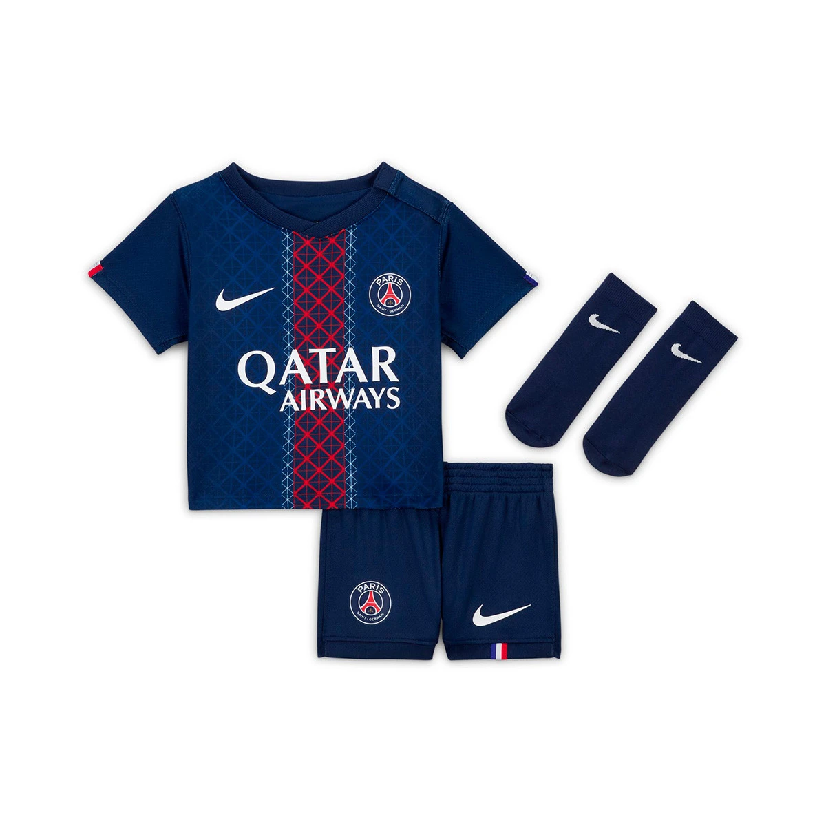 Conjunto Nike PSG Primeiro Equipamento 2025-2026 Bebé