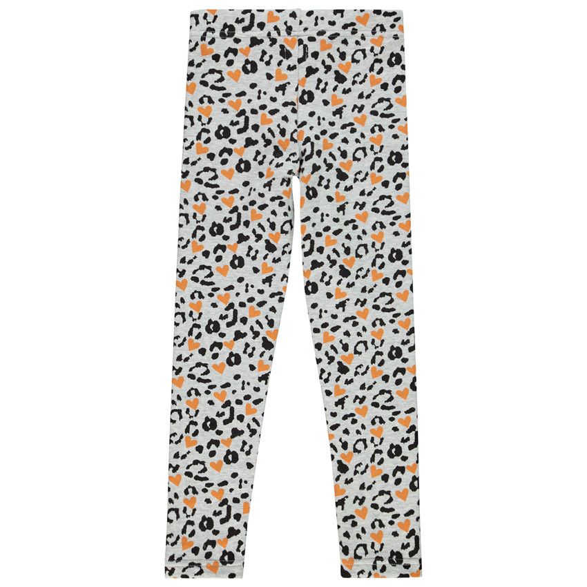 Legging imprimé pour enfant fille - Gris chiné
