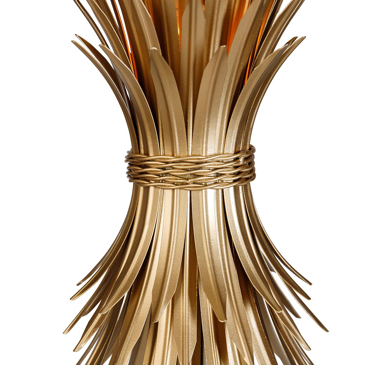 Art Deco vloerlamp goud met zwart - Wesley