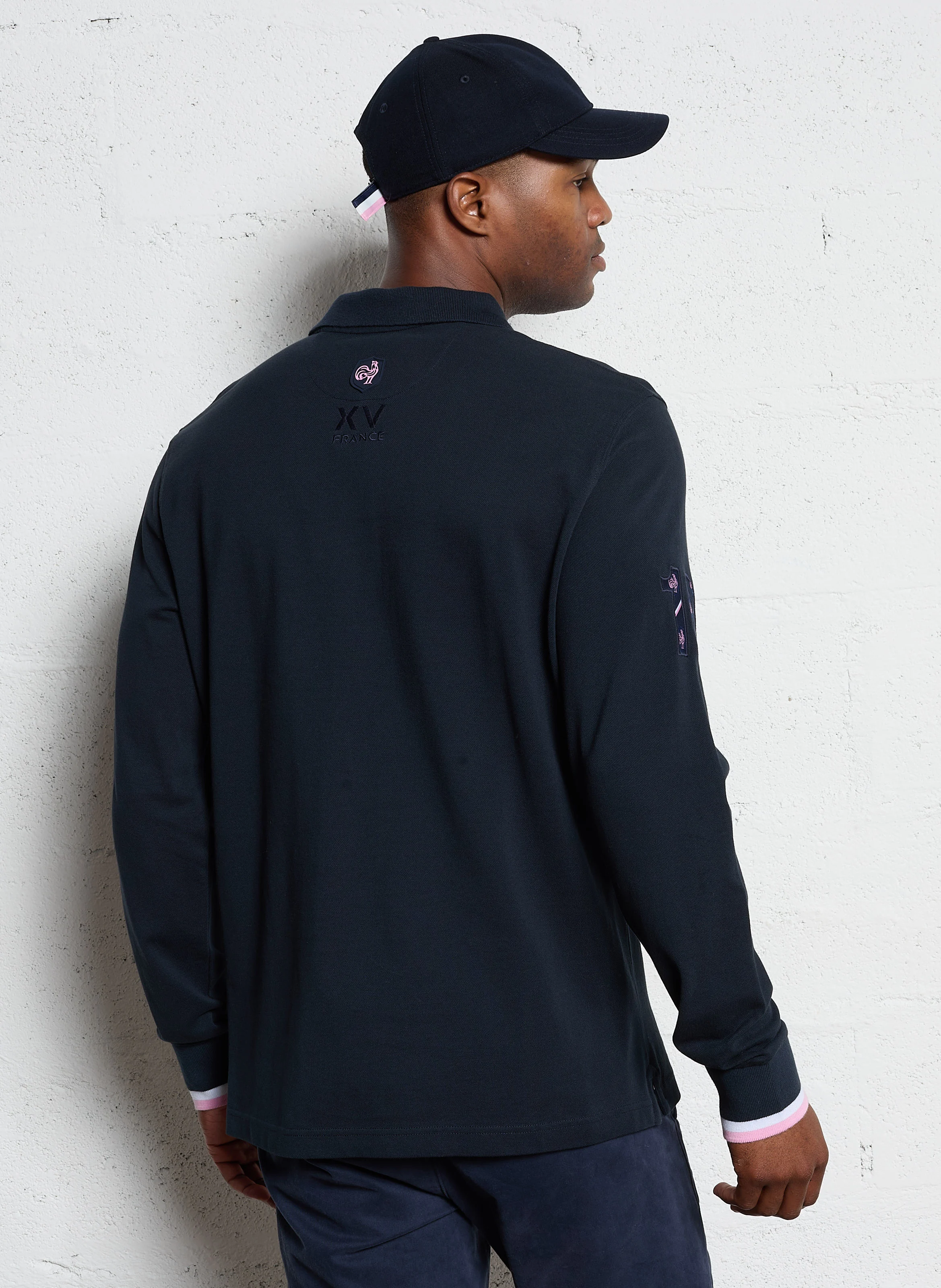 Polo droit en coton | Bleu