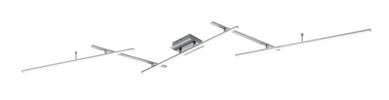 Arvin Deckenleuchte schwarz 628410532, B/H/T: 245/8,5/50 cm, Metall