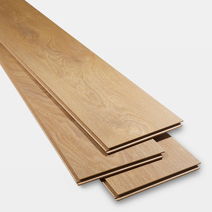 Sol stratifié Mossley 2 bois naturel L.128,5 x l.19,2 x Ep.10 mm GoodHome