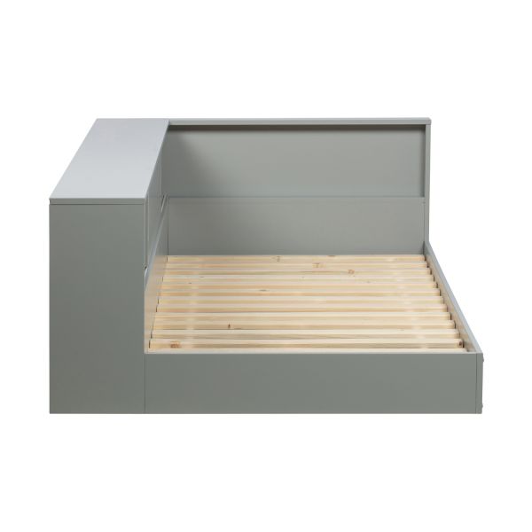 Woood Connect Hoekbed Wit 90 x 200 cm