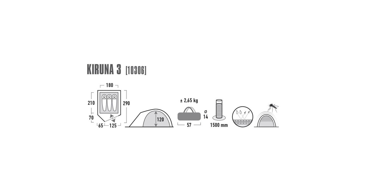 High PeakKiruna 3 tent