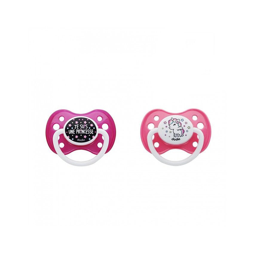 Tétines duo girly - 6 mois+ - Doré