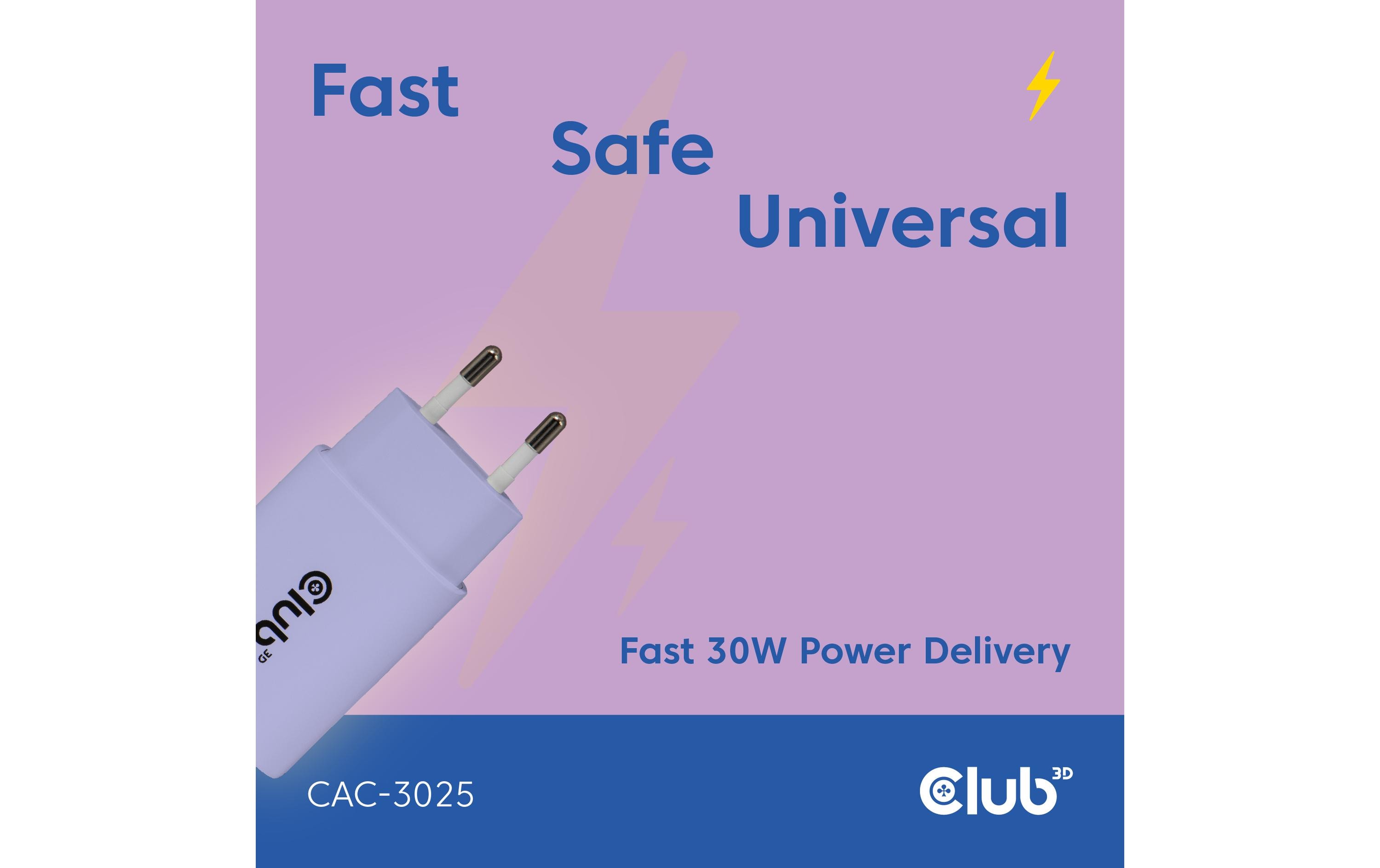 USB-Wandladegerät CAC-3025USB-Wandladegerät mit bis 30Watt Stärke