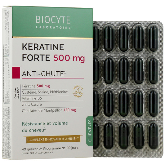 Biocyte Keratine Forte Complément Alimentaire Anti-Chute de Cheveux