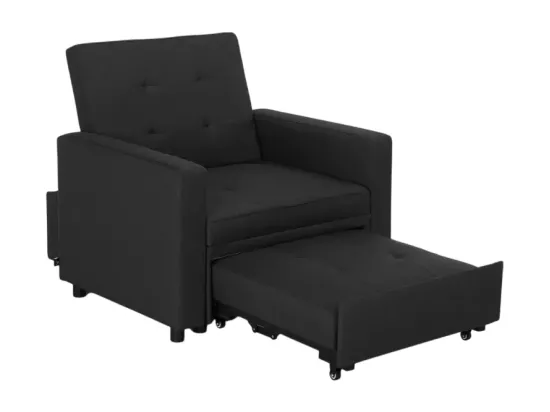 Fauteuil-lit peu encombrant avec accoudoirs au design moderne Zeta
