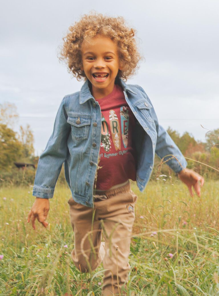 Veste bleue en jean